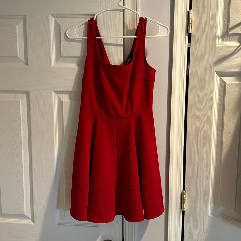 LULU’S RED SKATER DRESS